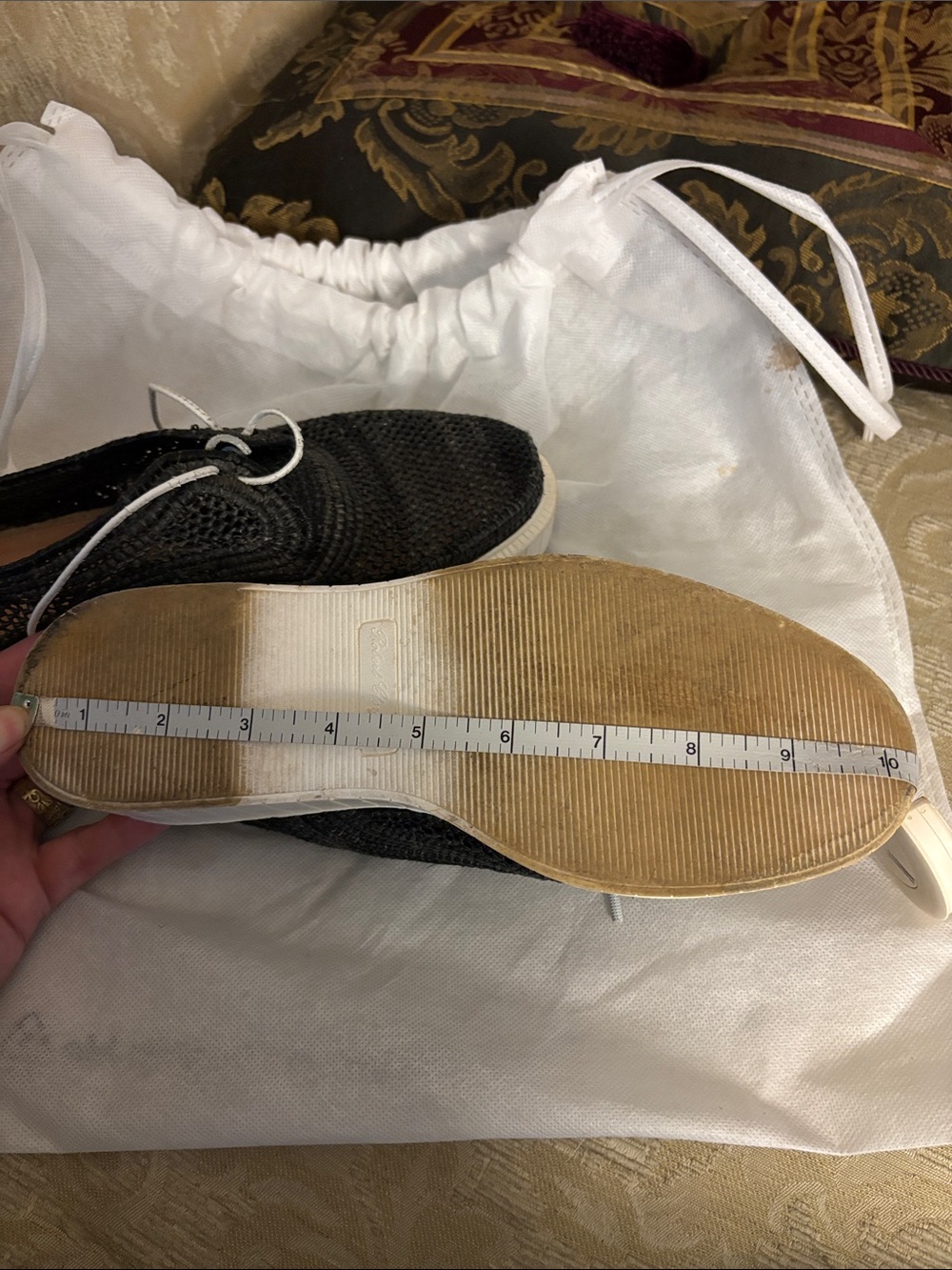 Robert Clergerie Straw Oxfords Sneakers Black size 8.5 - Picture 12 of 12
